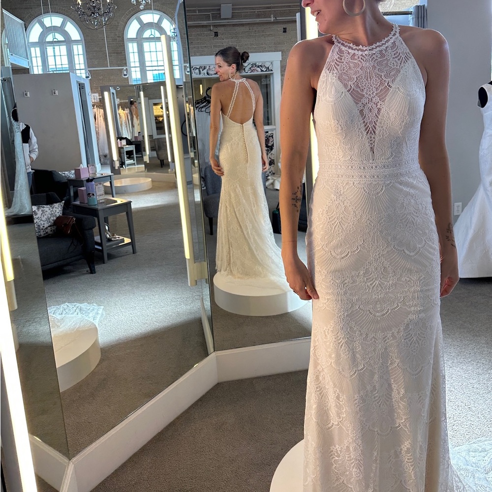 Jasmine White Lace Wedding Dress